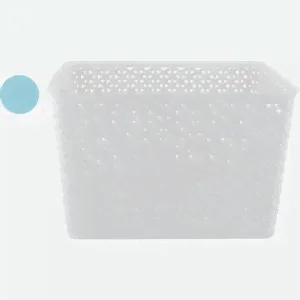 Корзина для хранения HOMECLUB Blue&Grey 26,5x32,5x20,5см, цвета в ассорт. LEN-150842-BG, Китай-0