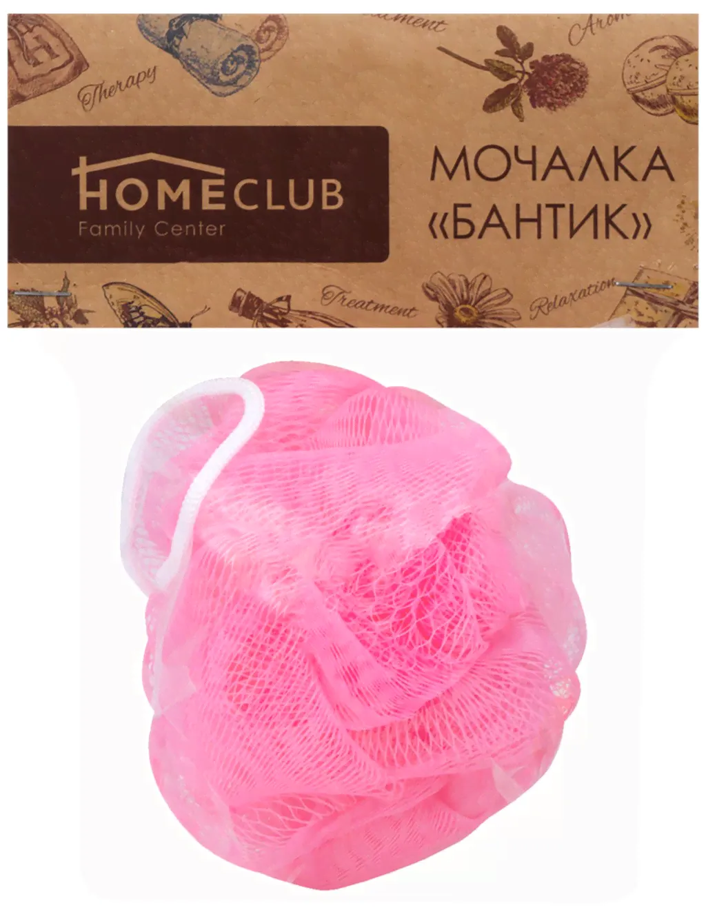 Мочалка HOMECLUB Бантик-0