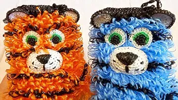 #Мочалка крючком "ТИГР" / МК / Knitted washcloth "Tiger"