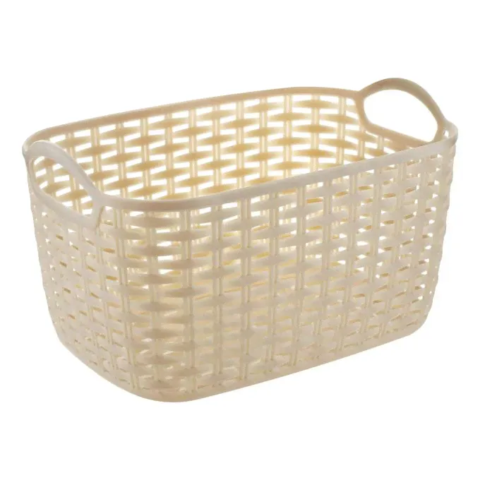 Корзина для хранения вещей Homeclub Rattan 9 л бежевая-0
